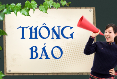 Thông báo số báo danh, phòng thi và giờ thi cấp chứng nhận Tiếng anh (dạng thức Toeic 450+)